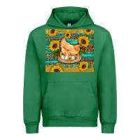 Emerald western farm chicken coop animals sunflowers leopard turquoise wooden Urban Hoodie - Artiststas