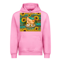 Fuchsia Pink western farm chicken coop animals sunflowers leopard turquoise wooden Urban Hoodie - Artiststas