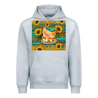 Heather Grey western farm chicken coop animals sunflowers leopard turquoise wooden Urban Hoodie - Artiststas