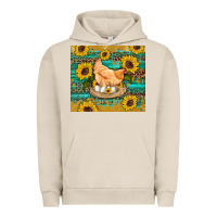 Pigment French Oak western farm chicken coop animals sunflowers leopard turquoise wooden Urban Hoodie - Artiststas