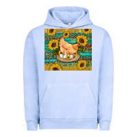 Pigment Grape Ice western farm chicken coop animals sunflowers leopard turquoise wooden Urban Hoodie - Artiststas