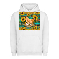 Western Farm Chicken Coop Animals Sunflowers Leopard Turquoise Wooden Urban Hoodie | Teevron