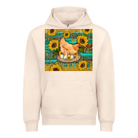 Sandshell western farm chicken coop animals sunflowers leopard turquoise wooden Urban Hoodie - Artiststas