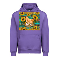 Tulip western farm chicken coop animals sunflowers leopard turquoise wooden Urban Hoodie - Artiststas