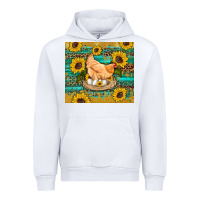 White western farm chicken coop animals sunflowers leopard turquoise wooden Urban Hoodie - Artiststas