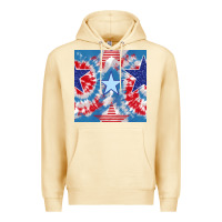 Pina Colada patriotic tie dye stars Premium Hoodie - BundleAndBundleShop