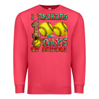 Cardinal i tackled 100 days of school softball Premium Sweatshirt - Zillion Design Studio