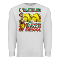 Dove Grey i tackled 100 days of school softball Premium Sweatshirt - Zillion Design Studio