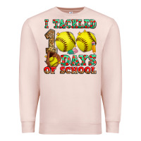 Pale Pink i tackled 100 days of school softball Premium Sweatshirt - Zillion Design Studio