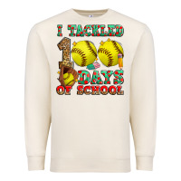 Sandshell i tackled 100 days of school softball Premium Sweatshirt - Zillion Design Studio