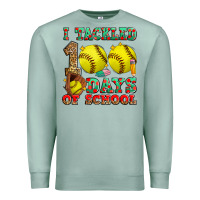 Seafoam i tackled 100 days of school softball Premium Sweatshirt - Zillion Design Studio