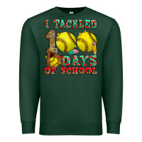 Sports Green i tackled 100 days of school softball Premium Sweatshirt - Zillion Design Studio