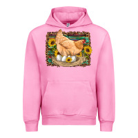 Fuchsia Pink western farm chicken coop animals eggs sunflowers leopard serape woode Urban Hoodie - Artiststas