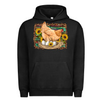 Pigment Black western farm chicken coop animals eggs sunflowers leopard serape woode Urban Hoodie - Artiststas