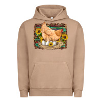 Pigment Burro western farm chicken coop animals eggs sunflowers leopard serape woode Urban Hoodie - Artiststas