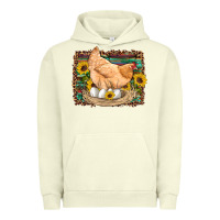 Pigment Pistachio western farm chicken coop animals eggs sunflowers leopard serape woode Urban Hoodie - Artiststas