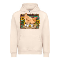 Sandshell western farm chicken coop animals eggs sunflowers leopard serape woode Urban Hoodie - Artiststas
