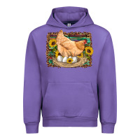 Tulip western farm chicken coop animals eggs sunflowers leopard serape woode Urban Hoodie - Artiststas