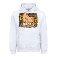 White western farm chicken coop animals eggs sunflowers leopard serape woode Urban Hoodie - Artiststas