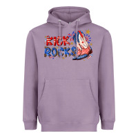 Lavender kick rocks cowboy boots fourth of july Heavyweight Hoodie - texasbilliewilder