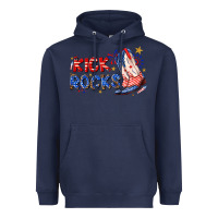 Navy kick rocks cowboy boots fourth of july Heavyweight Hoodie - texasbilliewilder