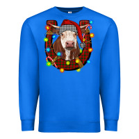 True Royal christmas horseshoe with hereford cow Premium Sweatshirt - RanaPortraitStore