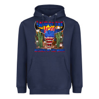 Navy land of the free because of the brave Heavyweight Hoodie - texasbilliewilder