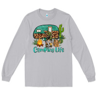 Moon Dust camping life caravan and gnome Long Sleeve Tee - BarkalooDesign