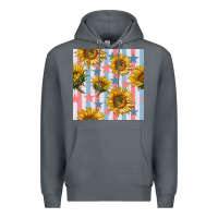 Rock patriotic sunflowers stripes and stars seamless patrern Premium Hoodie - BundleAndBundleShop