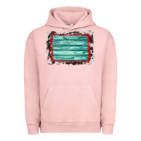 Pigment Salmon cowhide bandana wood background Urban Hoodie - AdoDesignShop