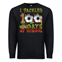 Black i tackled 100 days of school soccer Premium Sweatshirt - Zillion Design Studio
