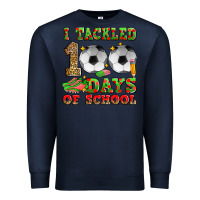 Navy i tackled 100 days of school soccer Premium Sweatshirt - Zillion Design Studio