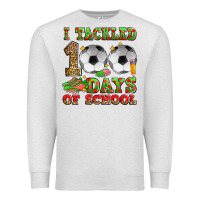 Oatmeal Heather i tackled 100 days of school soccer Premium Sweatshirt - Zillion Design Studio
