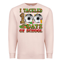 Pale Pink i tackled 100 days of school soccer Premium Sweatshirt - Zillion Design Studio