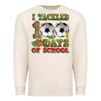 Sandshell i tackled 100 days of school soccer Premium Sweatshirt - Zillion Design Studio