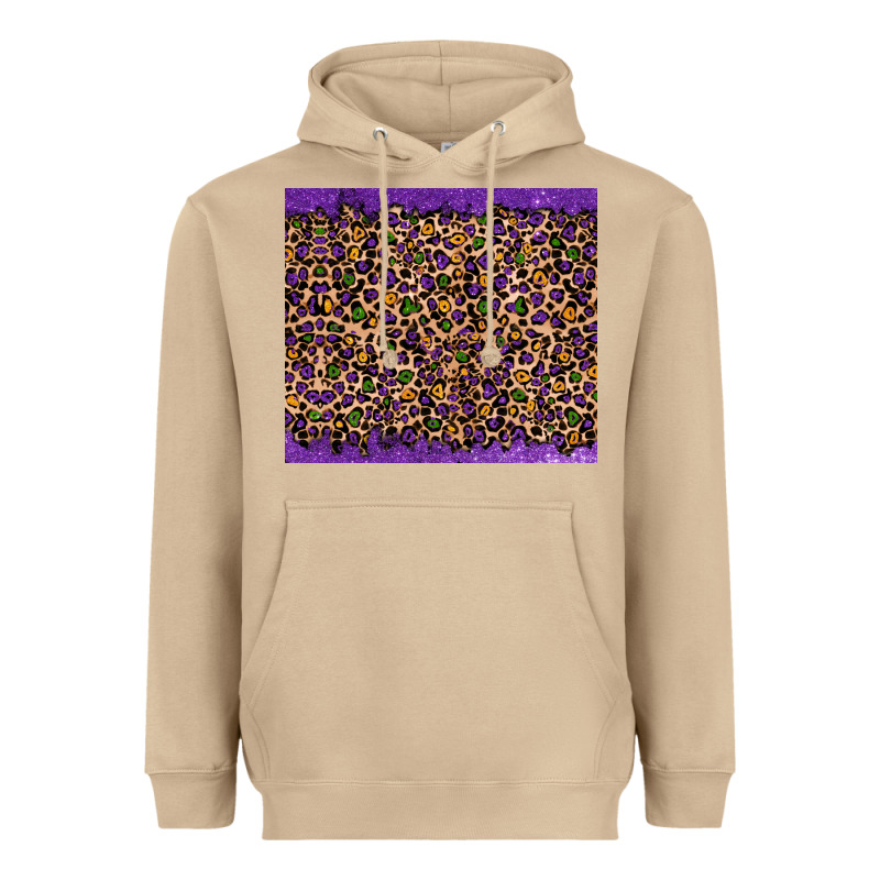 Mardi Gras Leopard Heavyweight Hoodie by RanaPortraitStore | Teevron