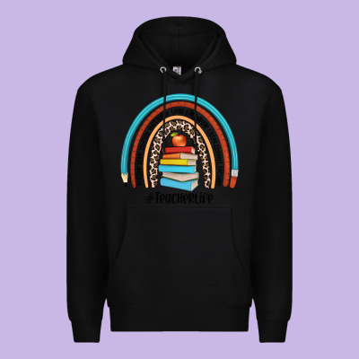 #teacherlife Premium Hoodie Designed By Jahusdesignshop
