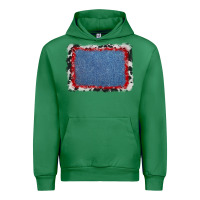 Emerald cowhide bandana denim background Urban Hoodie - AdoDesignShop