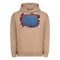 Pigment Burro cowhide bandana denim background Urban Hoodie - AdoDesignShop