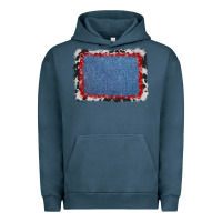 Pigment Midnight Navy cowhide bandana denim background Urban Hoodie - AdoDesignShop