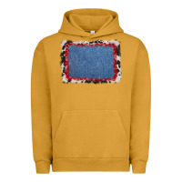 Pigment Peanut Butter cowhide bandana denim background Urban Hoodie - AdoDesignShop