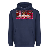 Navy Happy valentines day gnomes rose Heavyweight Hoodie - RanaPortraitStore
