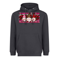 Smoke Happy valentines day gnomes rose Heavyweight Hoodie - RanaPortraitStore