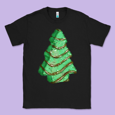 Green Christmas Cake Classic Tee Designed By Fadigitalartstudio