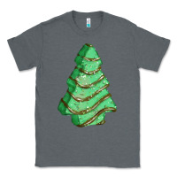 Charcoal Heather green christmas cake Classic Tee - FaDigitalArtStudio