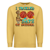 Antique Gold i tackled 100 days of school basketball Premium Sweatshirt - Zillion Design Studio