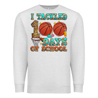 Oatmeal Heather i tackled 100 days of school basketball Premium Sweatshirt - Zillion Design Studio