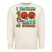 Sandshell i tackled 100 days of school basketball Premium Sweatshirt - Zillion Design Studio