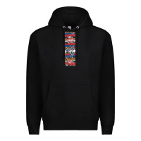 Black usa flag and western patterns  penwraps 1 Premium Hoodie - Artiststas