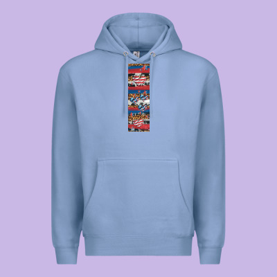 Usa Flag And Western Patterns  Penwraps 1 Premium Hoodie Designed By Artiststas